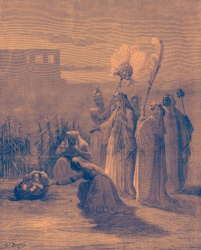 Moses i bøserne af Gustave Dore