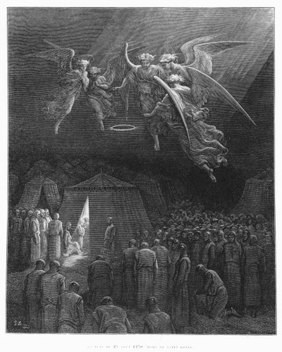 Natten til den 25. august 1270, St. Louis (1214-70), illustration fra 