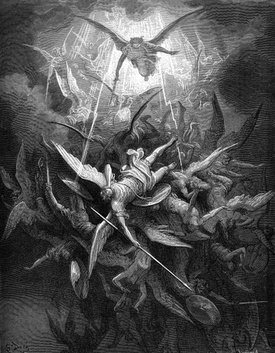 Paradise Lost: De oprørske engles fald, af Gustave Dore