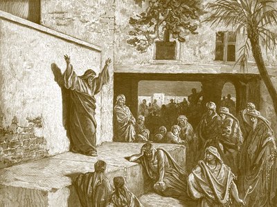 Profeten Micah, gravering af Gustave Doré - Bibel af Gustave Dore
