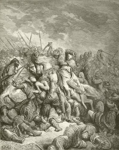 Richard i slaget ved Arsur af Gustave Dore