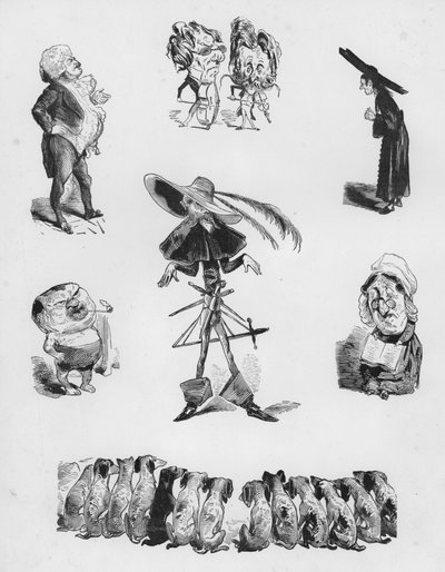 Skitser Humoristisk og Grotesk af Gustave Dore (gravering) af Gustave Dore