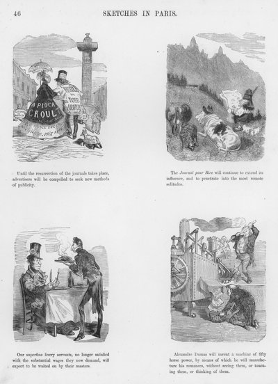 Skitser Humoristisk og Grotesk af Gustave Dore (gravering) af Gustave Dore