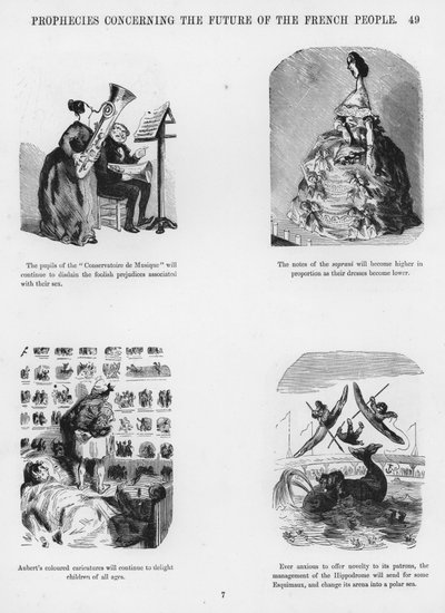 Skitser Humoristisk og Grotesk af Gustave Dore (gravering) af Gustave Dore
