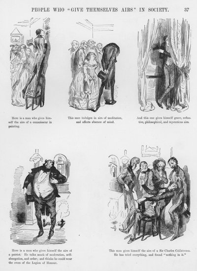 Skitser Humoristisk og Grotesk af Gustave Dore (gravering) af Gustave Dore
