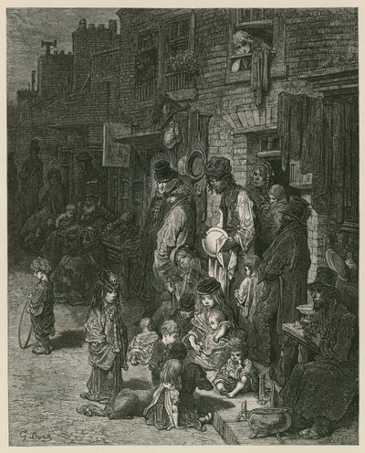 Slumkvarterer i London (gravering) af Gustave Dore