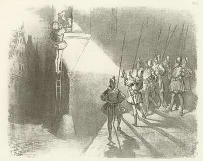 Overrasket af Watchmen - Reign of Henry IV (gravure) af Gustave Dore