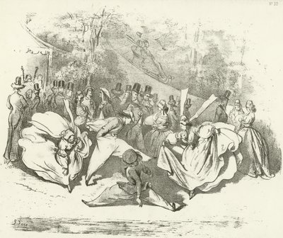 Ti år senere eller en ændring af mode 1840 (dybtryk) af Gustave Dore