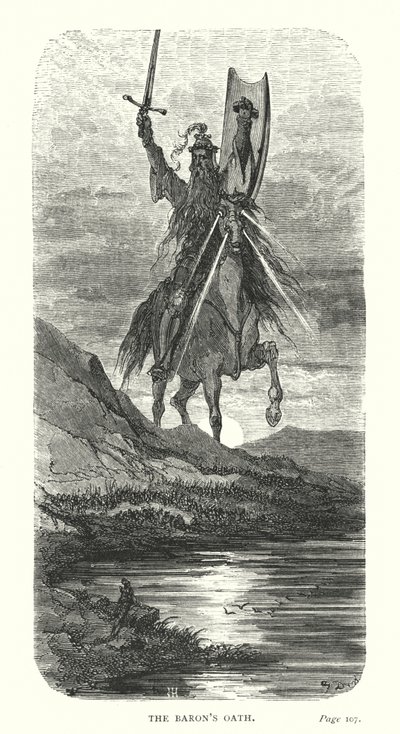 Baronens ed (kobberstik) af Gustave Dore