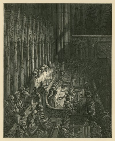 Koret fra Westminster Abbey af Gustave Dore