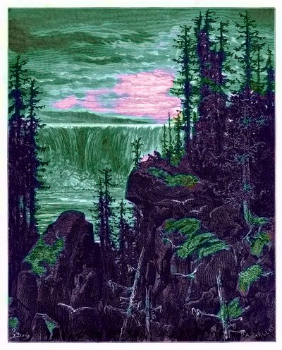 The Falls of Niagara, illustration fra 