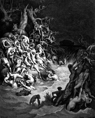 Syndfloden, 1866 af Gustave Dore