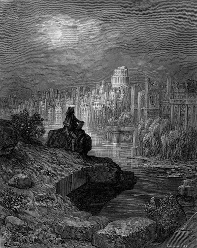 The New Zealander af Gustave Doré af Gustave Dore