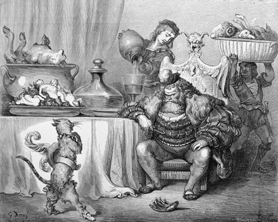 The Ogre modtager katten, illustration til 