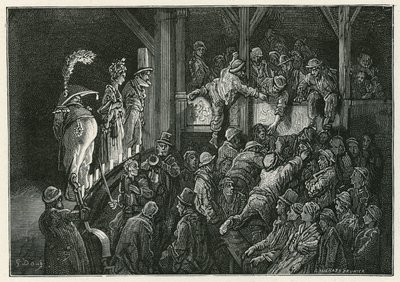 The Penny Gaff i Whitechapel af Gustave Dore