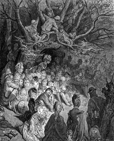Flodbredden - Under træerne af Gustave Doré af Gustave Dore