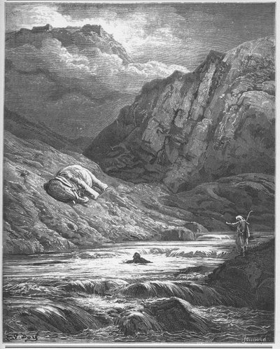 The Two Adventurers and the Talisman - THE TWO ADVENTURS AND THE TALISMAN - fra "Fables" af Jean de La Fontaine af Gustave Dore