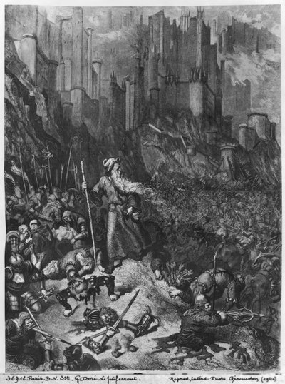 Den omvandrende jøde, graveret af Felix Jean Gauchard (1825-72) af Gustave Dore