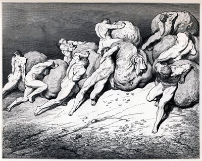 Hamstrene og spildrene, 1857. af Gustave Dore