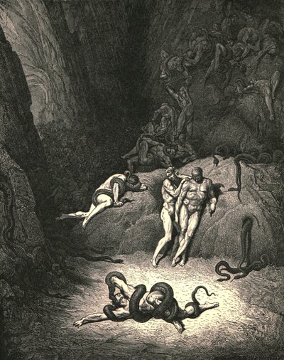 De to andre så på og udbrød: Ah! Hvordan forandrer du dig, Agnello!, c1890. af Gustave Dore