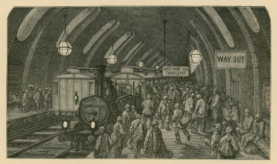 Håndværkerens tog (gravering) af Gustave Dore