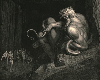 Der står Minos, c1890. af Gustave Dore