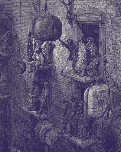 Victoriansk varehus i London af Gustave Dore
