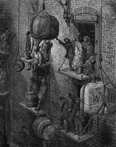 Victoriansk varehus i London af Gustave Dore