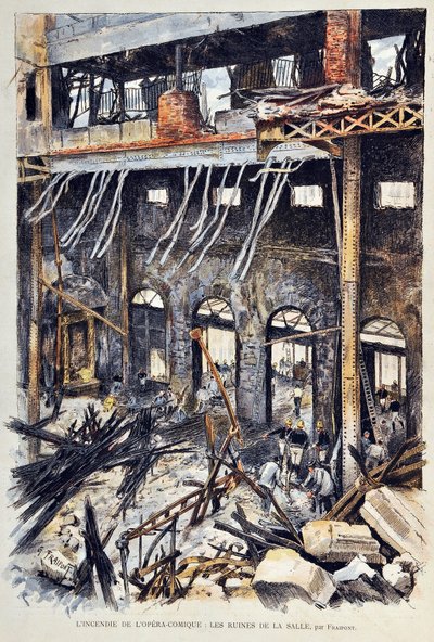 Brand af Opera Comique (Opera-Comique) i Paris den 25. maj 1887 under opførelsen af Ambroise Thomas