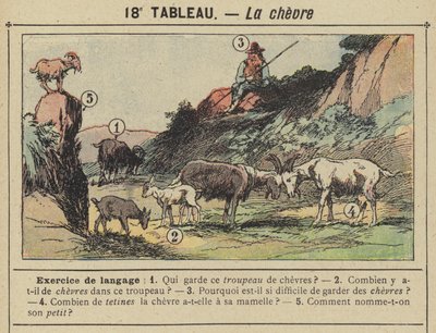 La chevre (farve litho) af Gustave Fraipont