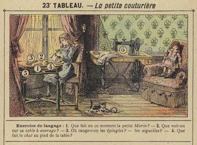 The Little Couturiere (Color Litho) af Gustave Fraipont