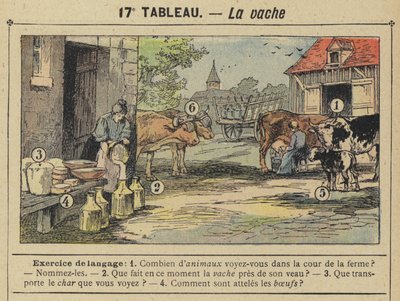 La vache (farvemedlemmer) af Gustave Fraipont