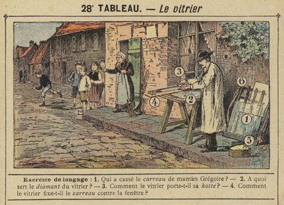 Glarmesteren (farve litho) af Gustave Fraipont