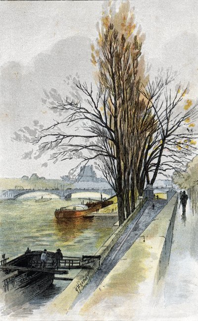 Udsigt over solferino-broen fra Quai d