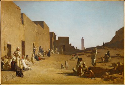 Laghouat, Sahara, Algeriet (maleri på lærred) af Gustave Guillaumet