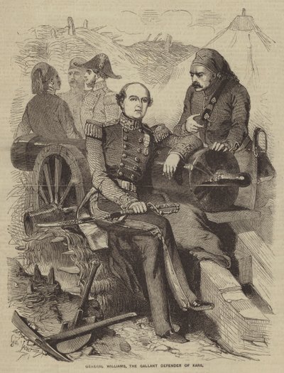 General Williams, den galante forsvarer af Kars af Gustave Janet