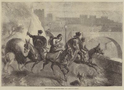 Sigøjnerhestehandlere forlader Toledo af Gustave Janet