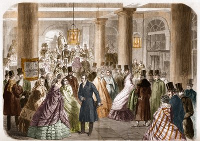 Det italienske teater (Salle Ventadour) udkom i Paris i 1858. Tegning af Gustave Janet, gravering af Jahyer. af Gustave Janet