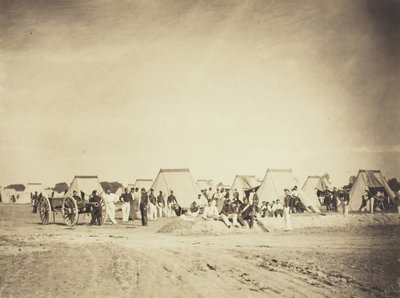 Artillerilejr, Camp de Chalons, 1857. af Gustave Le Gray