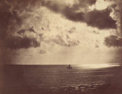 Brig on the Water, 1856. af Gustave Le Gray