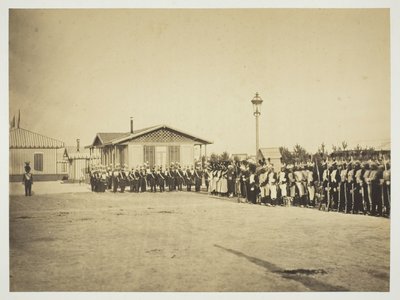 Lette-infanterisoldater, Camp de Châlons af Gustave Le Gray