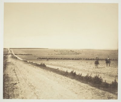 Manøvrer, Camp de Châlons, 1857. af Gustave Le Gray
