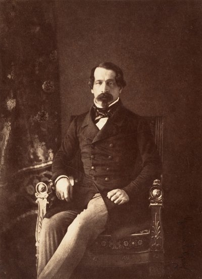 Portræt af Louis-Napoleon Bonaparte som prins-præsident, 1852. af Gustave Le Gray