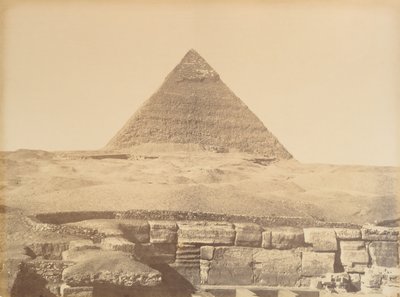 Pyramiderne i Giza, 1865-69. af Gustave Le Gray