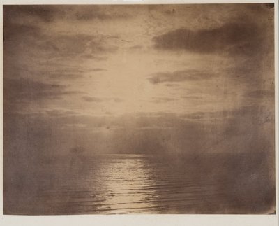 Solens effekt i skyerne - havet af Gustave Le Gray