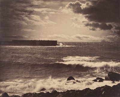 [Den store bølge, Sète], 1857. af Gustave Le Gray