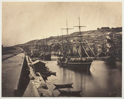 Havnen og byen Sète-Middelhavet (Port et Ville de Sète-Mediterranée) af Gustave Le Gray