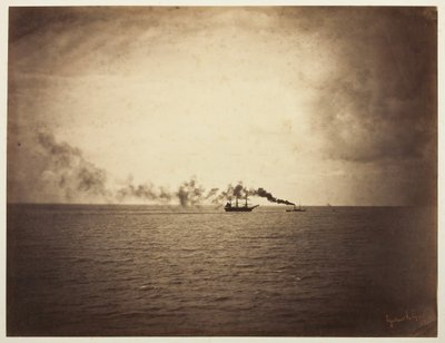 Slæbebåden, 185657. af Gustave Le Gray