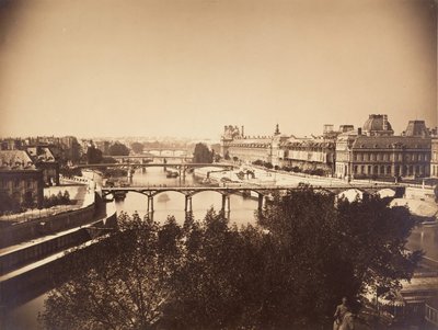 [Udsigt over Seinen, Paris], 1857. af Gustave Le Gray