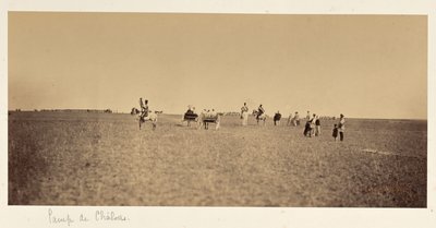 Besøgende på Camp de Châlons af Gustave Le Gray